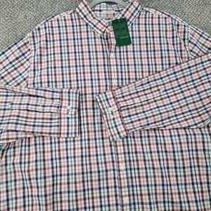 Hawker Rye Mens XXXL Regular Fit Stretch Plaid Button Down Shirt Multicolor